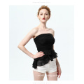 Summer New Flounced Women Bra Chest Wrapped Wild Bottoming Shirt Gauze Ruffle Vest Slim Sexy Blouse